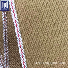 11oz Khaki Vintage Raw Relvedge Chino Denim Fabric